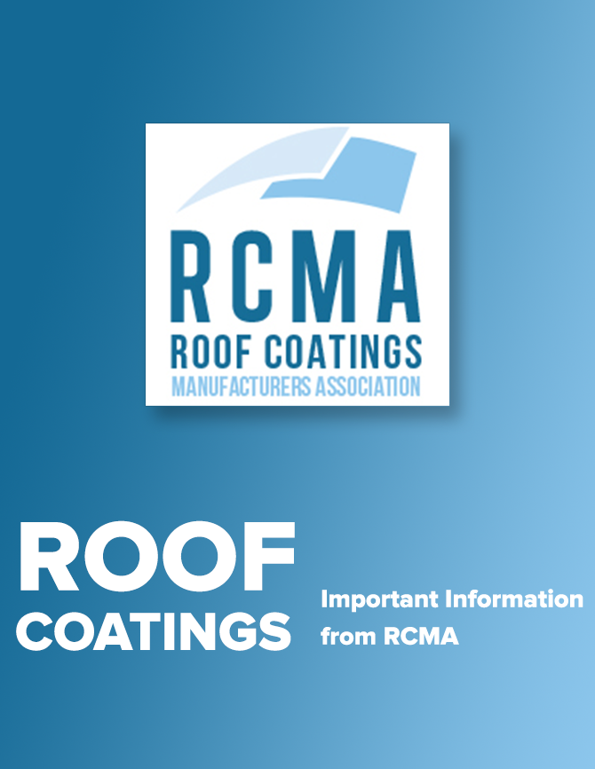 RCMA - roof coating education