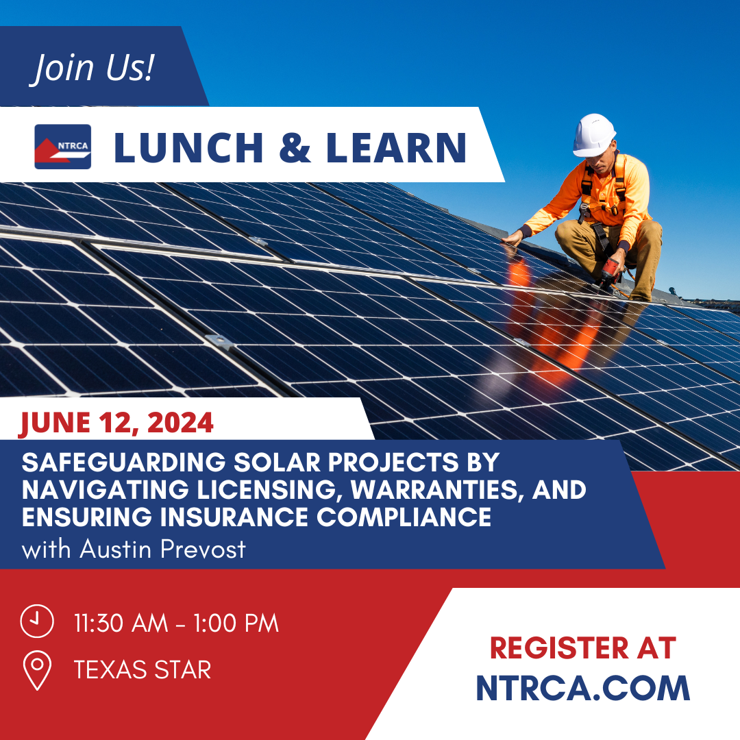 LUNCH & LEARN: Safeguarding Solar Projects by Navigating Licensing, Warranties, and Ensuring Insurance Compliance - June 12