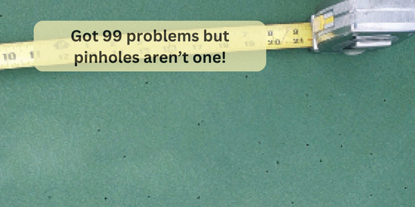 California Sports Surfaces 99 problems but not pinholes