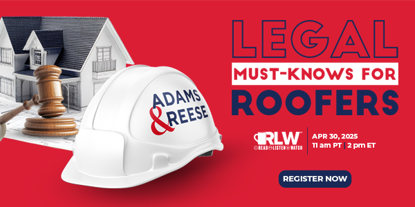 Nail down the legal side of roofing