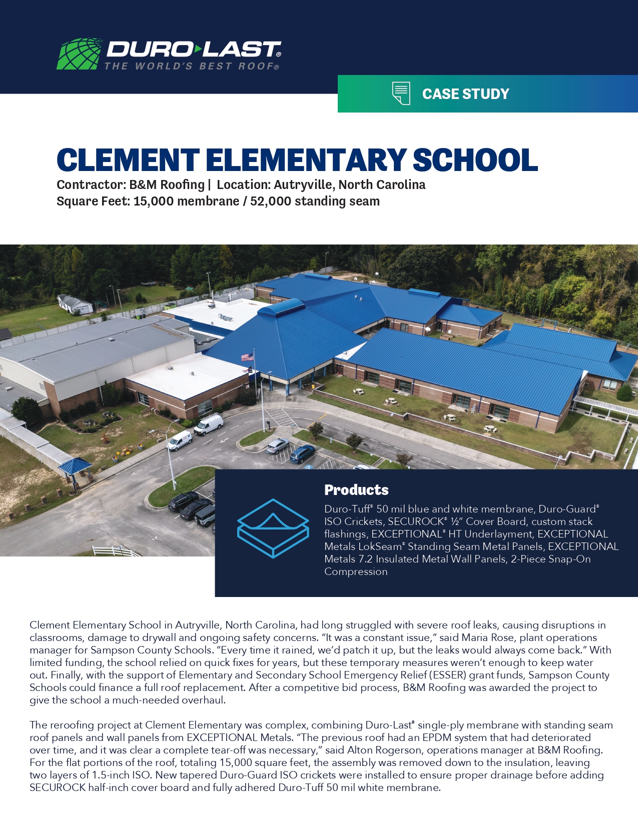 Duro-Last Clement Elementary School Case Study