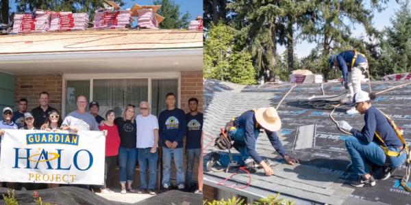 An angel on their shoulders (and roofs)