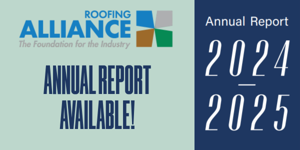 Roofing Alliance - Annual Report PR