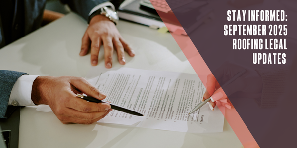 Stay informed: September 2025 roofing legal updates