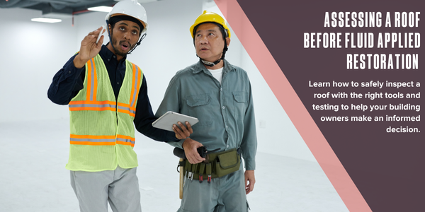 Assessing a roof before fluid applied restoration