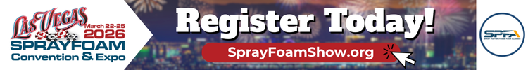 SPFA - Banner ad - SprayFoam Convention & Expo 2026