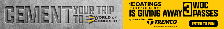 CCS - banner ad - World of Concrete Giveaway