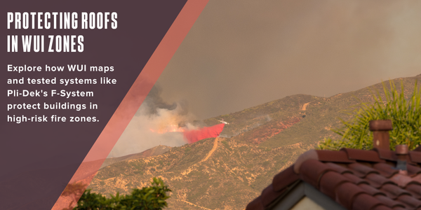 Protecting roofs in WUI zones