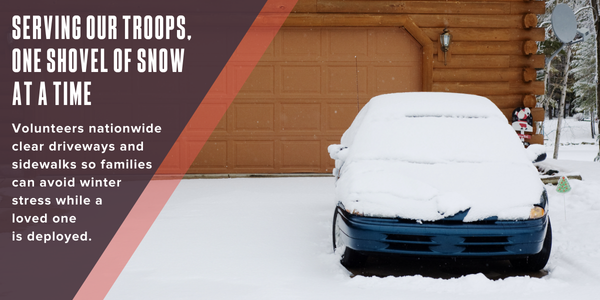 Serving our troops, one shovel of snow at a time
