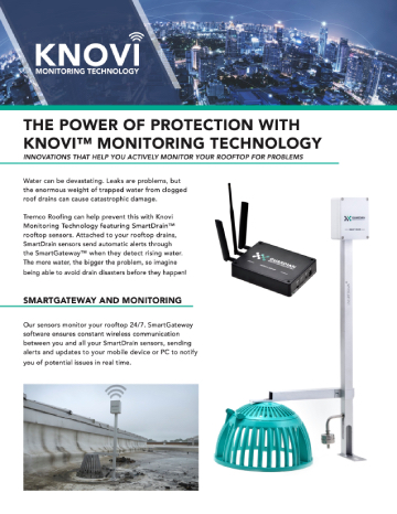 Tremco - Innovations that help monitor your rooftop - cover