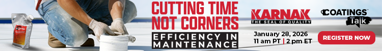 KARNAK - CoatingsTalk - Efficiency in Maintenance - Banner - Register