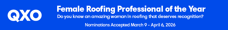 QXO - Banner - Female Roofing Professional of the Year