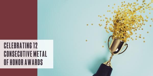 Celebrating 12 consecutive Metal of Honor Awards