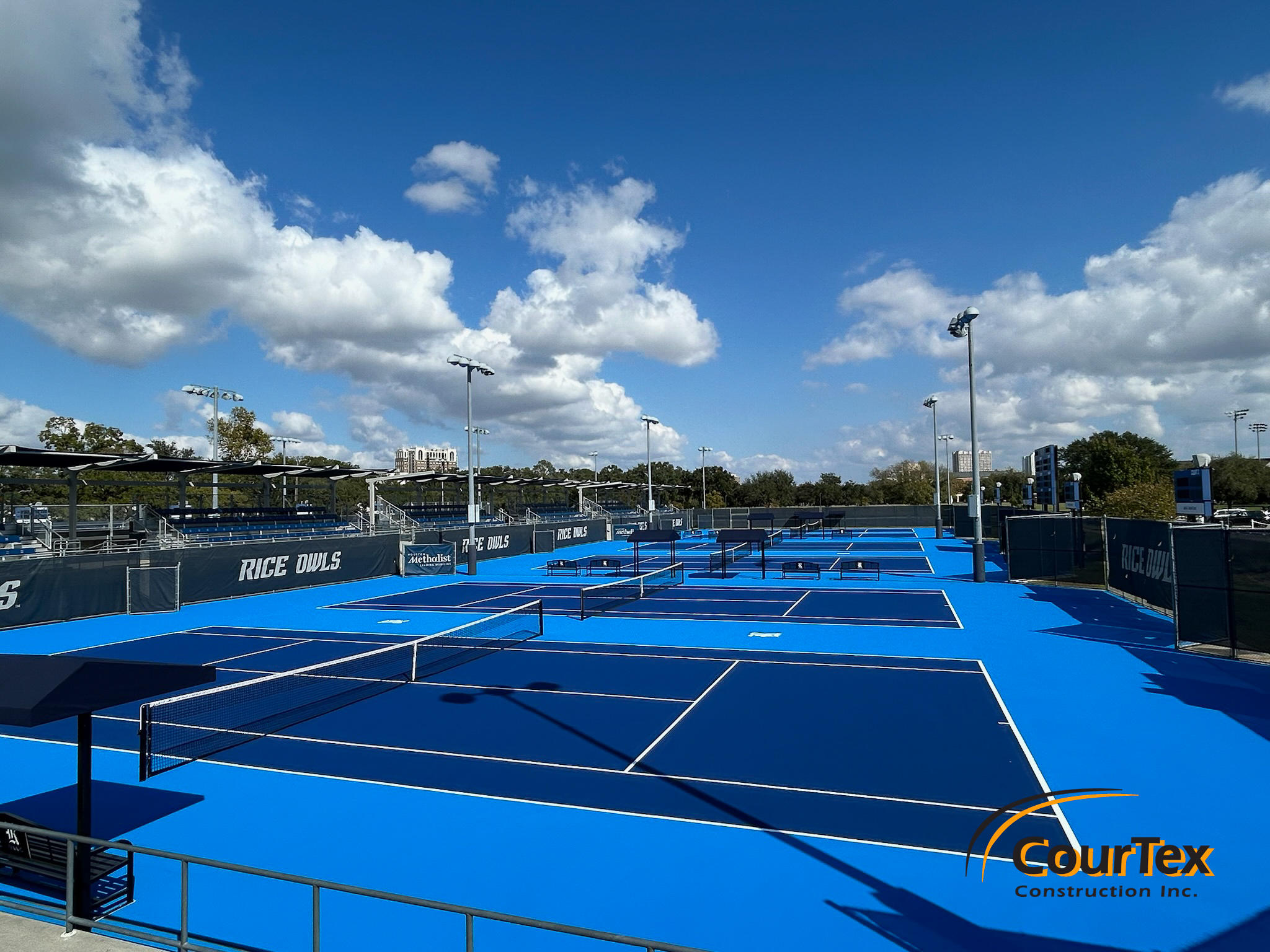 Rice University - Tennis Court Resurfacing - Houston Texas